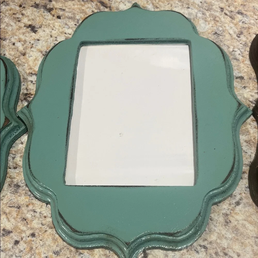Lot of  4 Photo Frames 2 5x7 , one 4x6 and one wallet size EUC